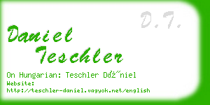daniel teschler business card